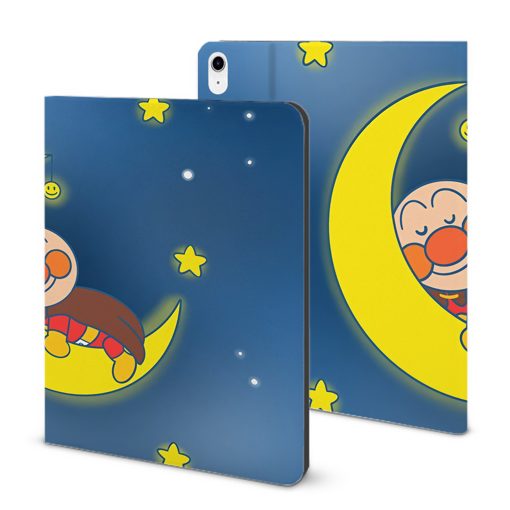 （画像用） アンパンマン Anpanman IPad ケース ブック型 PUレザー TPU 耐衝撃 軽量 薄型 ペン収納なし 全面保護 IPad 各モデル対応